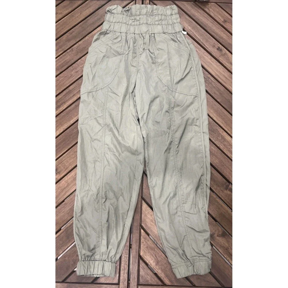 Free people movement athletic pants Boho Cottage Core Xs Green